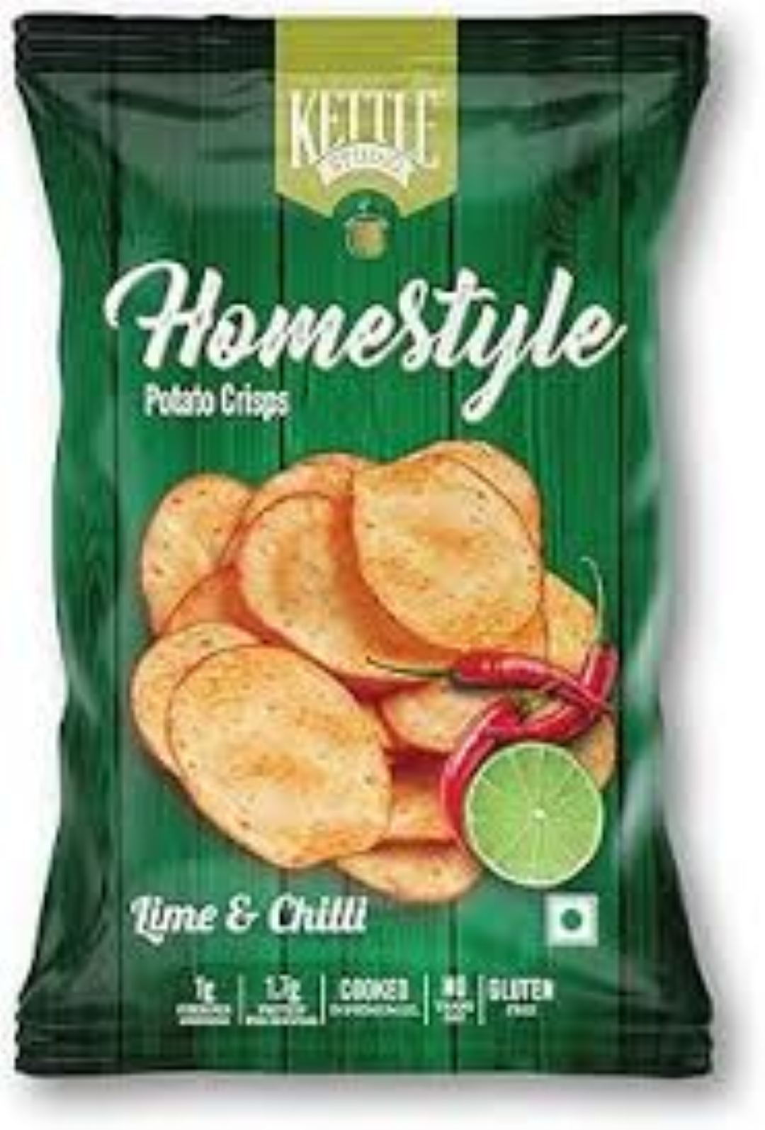 KETTLE HOMESTYLE P/CHIPS LIME N CHILLI 125G